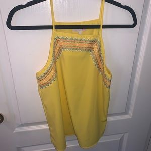 Dillards halter tank top blouse juniors medium